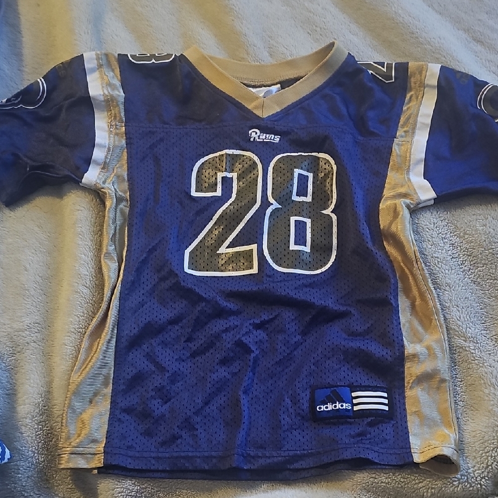Adidas Kids Navy and Gold Jersey